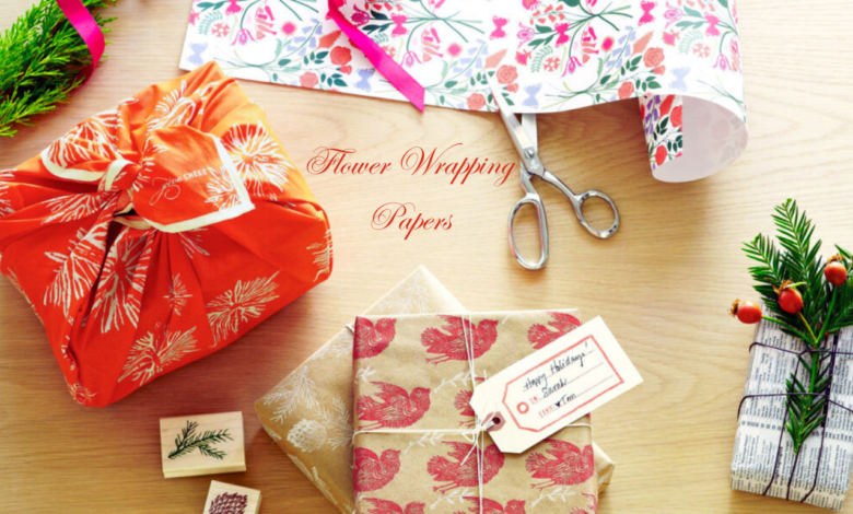 Flower Wrapping Papers