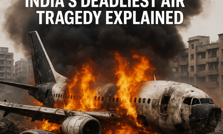Ahmedabad Plane Crash 2025 - Air India Flight AI171 wreckage after takeoff explosion