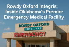Rowdy Oxford Integris emergency facility building in Yukon, Oklahoma with advanced medical services